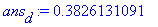 ans[d] := .3826131091