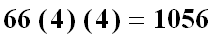 66*4*4 = 1056