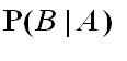 P(B*`|`*A)