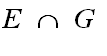 `intersect`(E,G)
