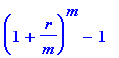 (1+r/m)^m-1