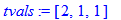 tvals := [2, 1, 1]